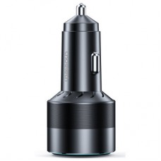 Зарядний пристрій Choetech car 2xUSB-C+USB-A 130W QC 3.0/PD/PPS black (TC0011-BK) - Фото