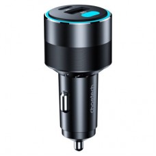 Зарядний пристрій Choetech car 2xUSB-C+USB-A 130W QC 3.0/PD/PPS black (TC0011-BK) - Фото
