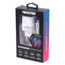 Зарядное устройство Maxxter USB + cable USB-C to Lighting (PD 20W) (WC-PD-CtL-01) - Фото