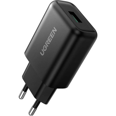 Зарядний пристрій Ugreen CD122 18 W USB QC 3.0 Charger (Black) (70273)