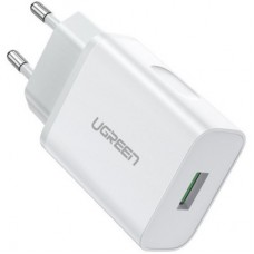 Зарядний пристрій Ugreen CD122 18 W USB QC 3.0 Charger (White) (10133) - Фото