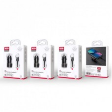Зарядний пристрій XO CC48 Smart Metal 2 USB + cable MicroUSB (XO-CC48m-BK) - Фото
