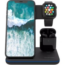 Зарядний пристрій Canyon WS-302 3in1 Wireless (CNS-WCS302B) - Фото
