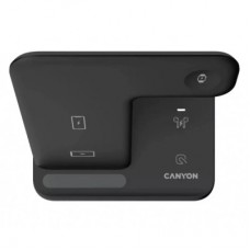 Зарядний пристрій Canyon WS-302 3in1 Wireless (CNS-WCS302B) - Фото
