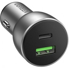 Зарядний пристрій Ugreen QC 3.0+QC 3.0 Dual USB-A 36 W Fast Car Charger Space Grey (CD213) (60980) - Фото