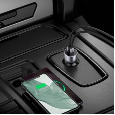 Зарядний пристрій Ugreen QC 3.0+QC 3.0 Dual USB-A 36 W Fast Car Charger Space Grey (CD213) (60980) - Фото