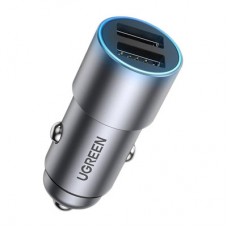 Зарядний пристрій Ugreen USB-A Dual 24 W QC Grey (CD130) (50592) - Фото