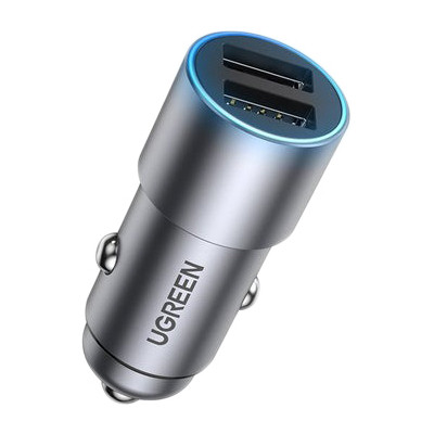 Зарядний пристрій Ugreen USB-A Dual 24 W QC Grey (CD130) (50592)