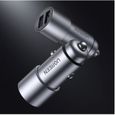 Зарядний пристрій Ugreen USB-A Dual 24 W QC Grey (CD130) (50592) - Фото