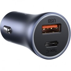 Зарядний пристрій Baseus Golden Contactor Pro USB-A/Type-C Blue (CCJD-0G) - Фото
