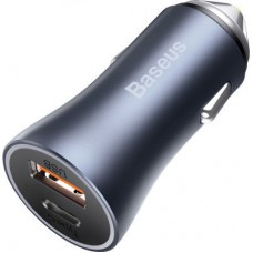 Зарядний пристрій Baseus Golden Contactor Pro USB-A/Type-C Blue (CCJD-0G) - Фото
