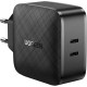 Зарядний пристрій Ugreen CD216 66 W 2xType-C PD Charger (Black) (70867)
