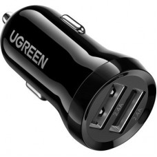 Зарядний пристрій Ugreen ED018 24 W 2xUSB Car Charger (Black) (50875) - Фото