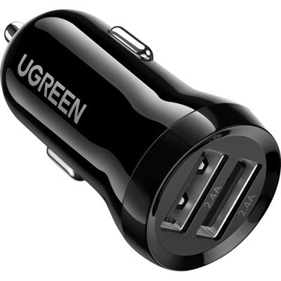 Зарядний пристрій Ugreen ED018 24 W 2xUSB Car Charger (Black) (50875)