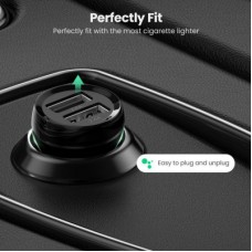 Зарядний пристрій Ugreen ED018 24 W 2xUSB Car Charger (Black) (50875) - Фото