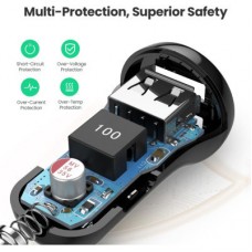 Зарядний пристрій Ugreen ED018 24 W 2xUSB Car Charger (Black) (50875) - Фото