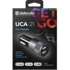 Зарядний пристрій Defender 2xUSB 12 W (2xUSB-A) 2.1 A UCA-21 (83821) - Фото