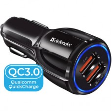 Зарядний пристрій Defender 2xUSB 30 W (2xUSB-A) QC3.0 3 А UCA-100 (83833)