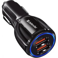 Зарядний пристрій Defender 2xUSB 30 W (2xUSB-A) QC3.0 3 А UCA-100 (83833) - Фото