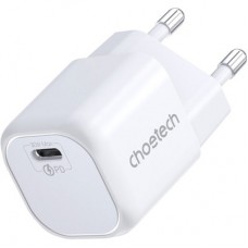 Зарядний пристрій Choetech 1xUSB-C 30 W PD QC 3.0 PD5007 white (PD5007-EU-WH) - Фото