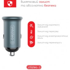Зарядний пристрій Intaleo CCG482 (2USB4,8A) (1283126521553) - Фото