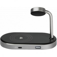 Зарядний пристрій Verbatim 3in1 Apple Watch and iPhone Charging Stand (49556) - Фото