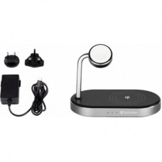 Зарядний пристрій Verbatim 3in1 Apple Watch and iPhone Charging Stand (49556) - Фото