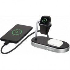 Зарядний пристрій Verbatim 3in1 Apple Watch and iPhone Charging Stand (49556) - Фото