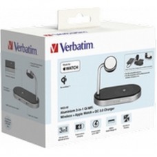 Зарядний пристрій Verbatim 3in1 Apple Watch and iPhone Charging Stand (49556) - Фото