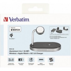 Зарядний пристрій Verbatim 3in1 Apple Watch and iPhone Charging Stand (49556) - Фото