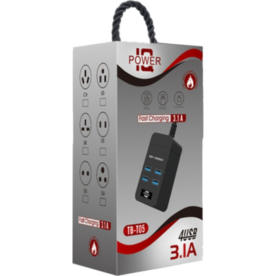 Зарядний пристрій Voltronic TB-T05, 4*USB White (ТВ-Т05-White)