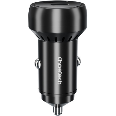 Зарядний пристрій Choetech USB-C+USB-A 60 W QC 3.0/PD/PPS black (TC0014-BK)