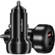 Зарядний пристрій Choetech USB-C+USB-A 60 W QC 3.0/PD/PPS black (TC0014-BK)