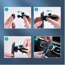 Зарядний пристрій Choetech QI 15 W compatible MagSafe (T200-F-201BK) - Фото