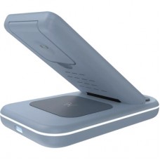 Зарядний пристрій Canyon WS-304 Foldable 3in1 Wireless charger Blue (CNS-WCS304BL) - Фото