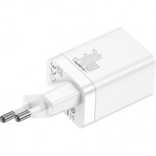 Зарядний пристрій Baseus Super Si Pro C+U 30 W (CCSUPP-E02) white (948117) - Фото