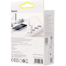 Зарядний пристрій Baseus Super Si Pro C+U 30 W (CCSUPP-E02) white (948117) - Фото