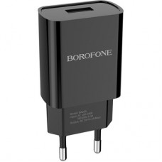 Зарядний пристрій BOROFONE BA20A Sharp USB + cable USB to Micro 5P 10.5 W Black (6931474702135) - Фото
