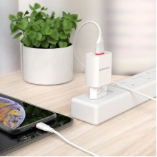 Зарядний пристрій BOROFONE BA20A Sharp USB 10.5 W White (6931474700681) - Фото