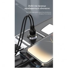 Зарядний пристрій XO CC49 2 USB 2.4 A (Black/Brown) (XO-CC49) Зарядний пристрій XO CC49 2 USB 2.4 A (Black/Brown) (XO-CC49) - Фото