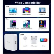 Зарядний пристрій Choetech GaN 2 USB-A/2 USB-C 100W QC 3.0/PD/PPS (PD8008-EU-WH) - Фото