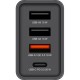 Зарядное устройство Verbatim USB 30W PD3.0 4-ports black (49700)