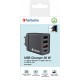 Зарядное устройство Verbatim USB 30W PD3.0 4-ports black (49700)
