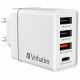 Зарядний пристрій Verbatim USB 30 W PD3.0 4-ports white (49701)