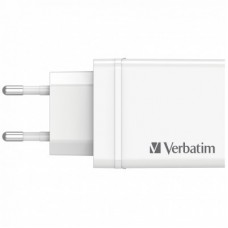 Зарядний пристрій Verbatim USB 30 W PD3.0 4-ports white (49701) - Фото