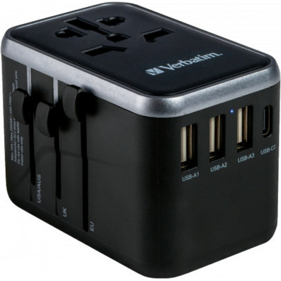 Зарядний пристрій Verbatim UTA-04 PD61W (3xUSB-A/2xUSB-C) (49546)