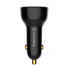 Зарядний пристрій ColorWay Power Delivery PPS USB (USB-A + USB-C) (100 W) Black (CW-CHA044PD-BK) - Фото