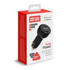 Зарядний пристрій ColorWay Power Delivery PPS USB (USB-A + USB-C) (100 W) Black (CW-CHA044PD-BK) - Фото