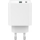 Зарядний пристрій Gembird USB-A + Type-C (PD20W + QC 3.0 18 W) white (TA-UC-PDQC20-01-W)