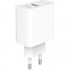 Зарядний пристрій Gembird USB-A + Type-C (PD20W + QC 3.0 18 W) white (TA-UC-PDQC20-01-W) - Фото